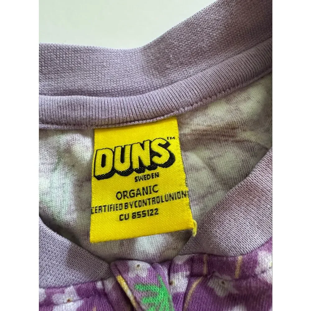 DUNS organic floral wheat zipper pajamas